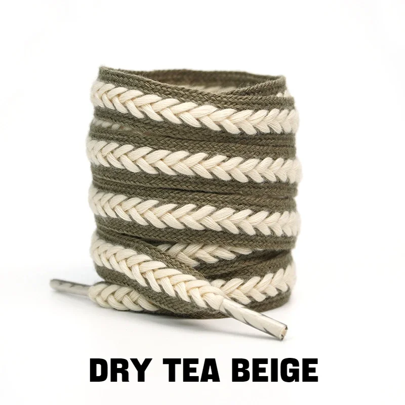 1Pair Sneakers Flat Shoelace Fashion Wheat Shoelaces 1.5cm Widen Brand Cotton Laces for Shoes 100/120/140/160CM Shoestrings