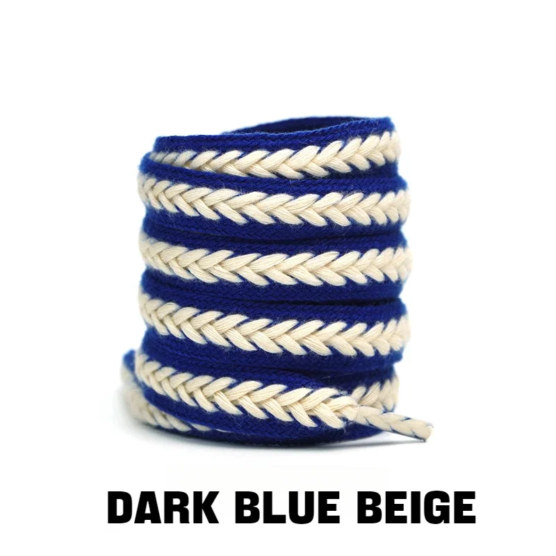 1Pair Sneakers Flat Shoelace Fashion Wheat Shoelaces 1.5cm Widen Brand Cotton Laces for Shoes 100/120/140/160CM Shoestrings
