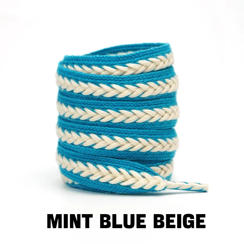 1Pair Sneakers Flat Shoelace Fashion Wheat Shoelaces 1.5cm Widen Brand Cotton Laces for Shoes 100/120/140/160CM Shoestrings