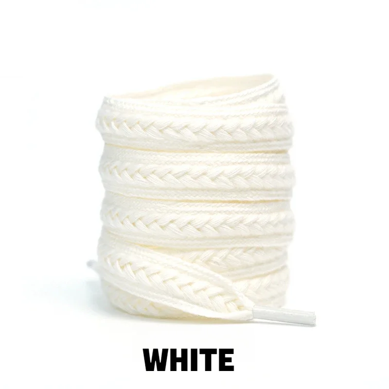 1Pair Sneakers Flat Shoelace Fashion Wheat Shoelaces 1.5cm Widen Brand Cotton Laces for Shoes 100/120/140/160CM Shoestrings
