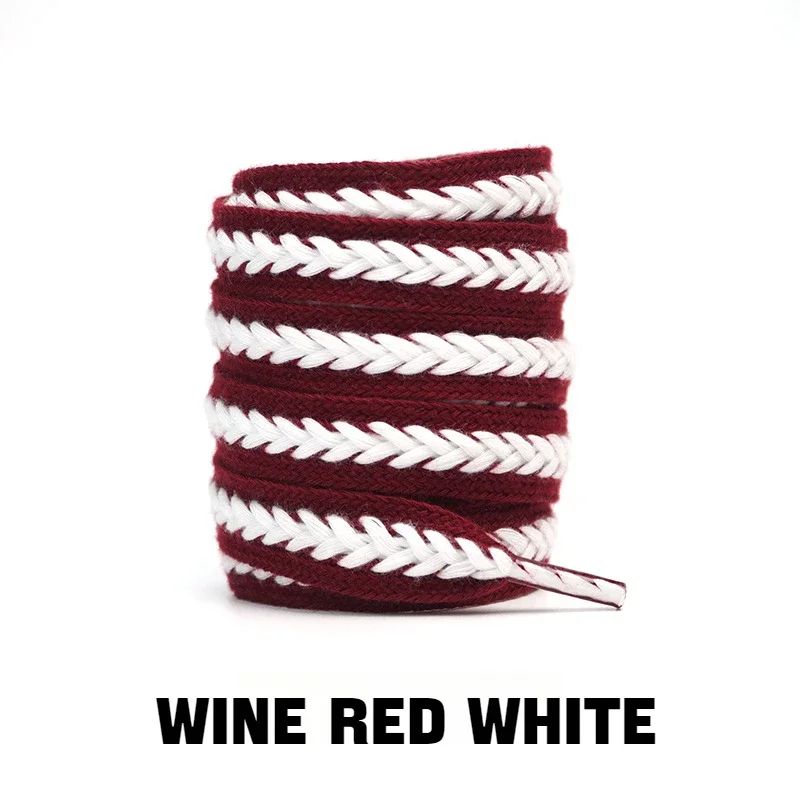 1Pair Sneakers Flat Shoelace Fashion Wheat Shoelaces 1.5cm Widen Brand Cotton Laces for Shoes 100/120/140/160CM Shoestrings