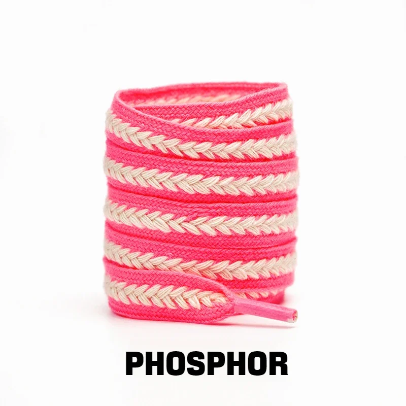 1Pair Sneakers Flat Shoelace Fashion Wheat Shoelaces 1.5cm Widen Brand Cotton Laces for Shoes 100/120/140/160CM Shoestrings