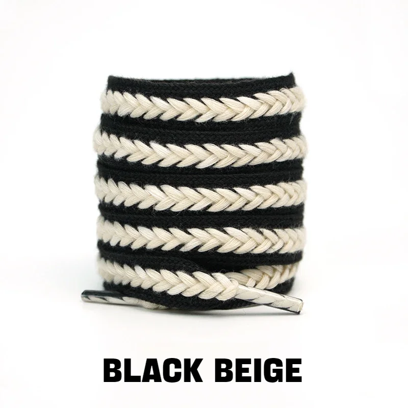 1Pair Sneakers Flat Shoelace Fashion Wheat Shoelaces 1.5cm Widen Brand Cotton Laces for Shoes 100/120/140/160CM Shoestrings