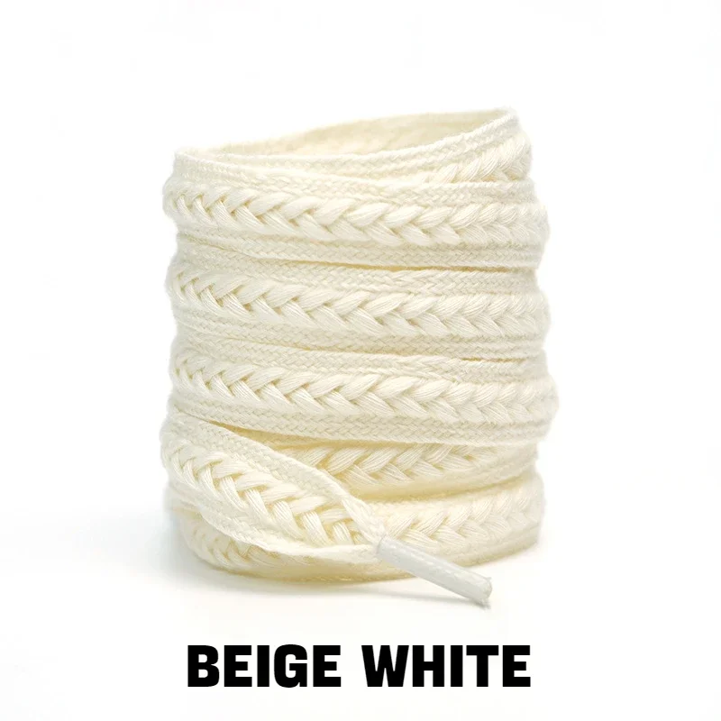 1Pair Sneakers Flat Shoelace Fashion Wheat Shoelaces 1.5cm Widen Brand Cotton Laces for Shoes 100/120/140/160CM Shoestrings