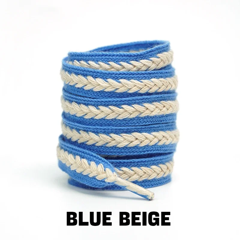1Pair Sneakers Flat Shoelace Fashion Wheat Shoelaces 1.5cm Widen Brand Cotton Laces for Shoes 100/120/140/160CM Shoestrings