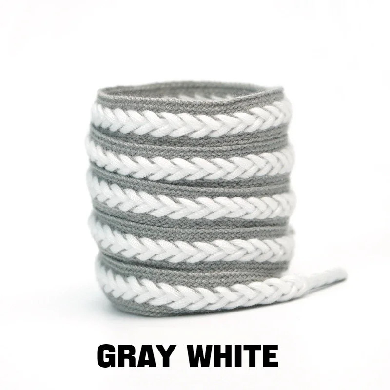 1Pair Sneakers Flat Shoelace Fashion Wheat Shoelaces 1.5cm Widen Brand Cotton Laces for Shoes 100/120/140/160CM Shoestrings