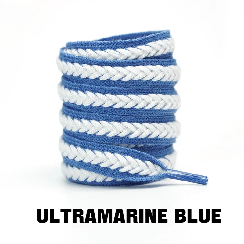 1Pair Sneakers Flat Shoelace Fashion Wheat Shoelaces 1.5cm Widen Brand Cotton Laces for Shoes 100/120/140/160CM Shoestrings