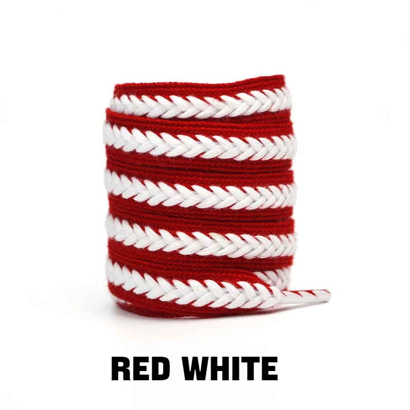 1Pair Sneakers Flat Shoelace Fashion Wheat Shoelaces 1.5cm Widen Brand Cotton Laces for Shoes 100/120/140/160CM Shoestrings