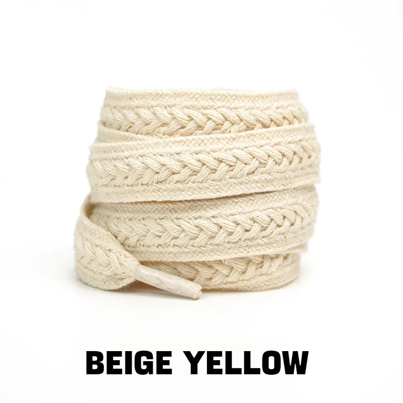 1Pair Sneakers Flat Shoelace Fashion Wheat Shoelaces 1.5cm Widen Brand Cotton Laces for Shoes 100/120/140/160CM Shoestrings
