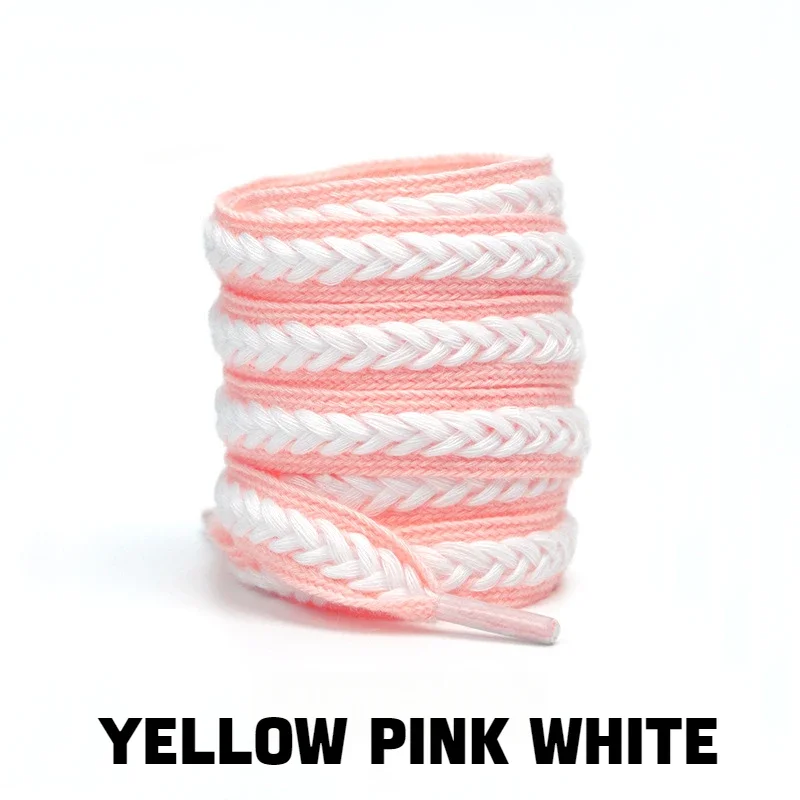 1Pair Sneakers Flat Shoelace Fashion Wheat Shoelaces 1.5cm Widen Brand Cotton Laces for Shoes 100/120/140/160CM Shoestrings