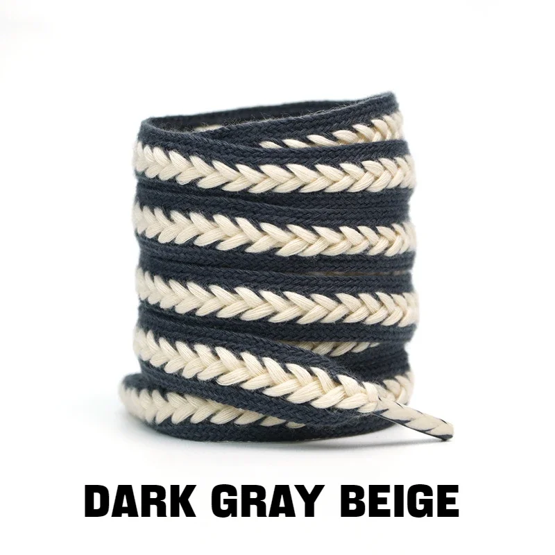1Pair Sneakers Flat Shoelace Fashion Wheat Shoelaces 1.5cm Widen Brand Cotton Laces for Shoes 100/120/140/160CM Shoestrings