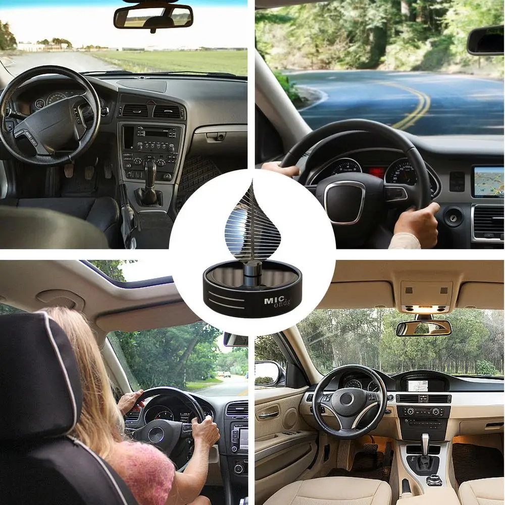 Solar-Powered Car Air Fresheners long-lasting Car Scent Diffuser Eco-Friendly Aromatherapy Car Decorations Accessories