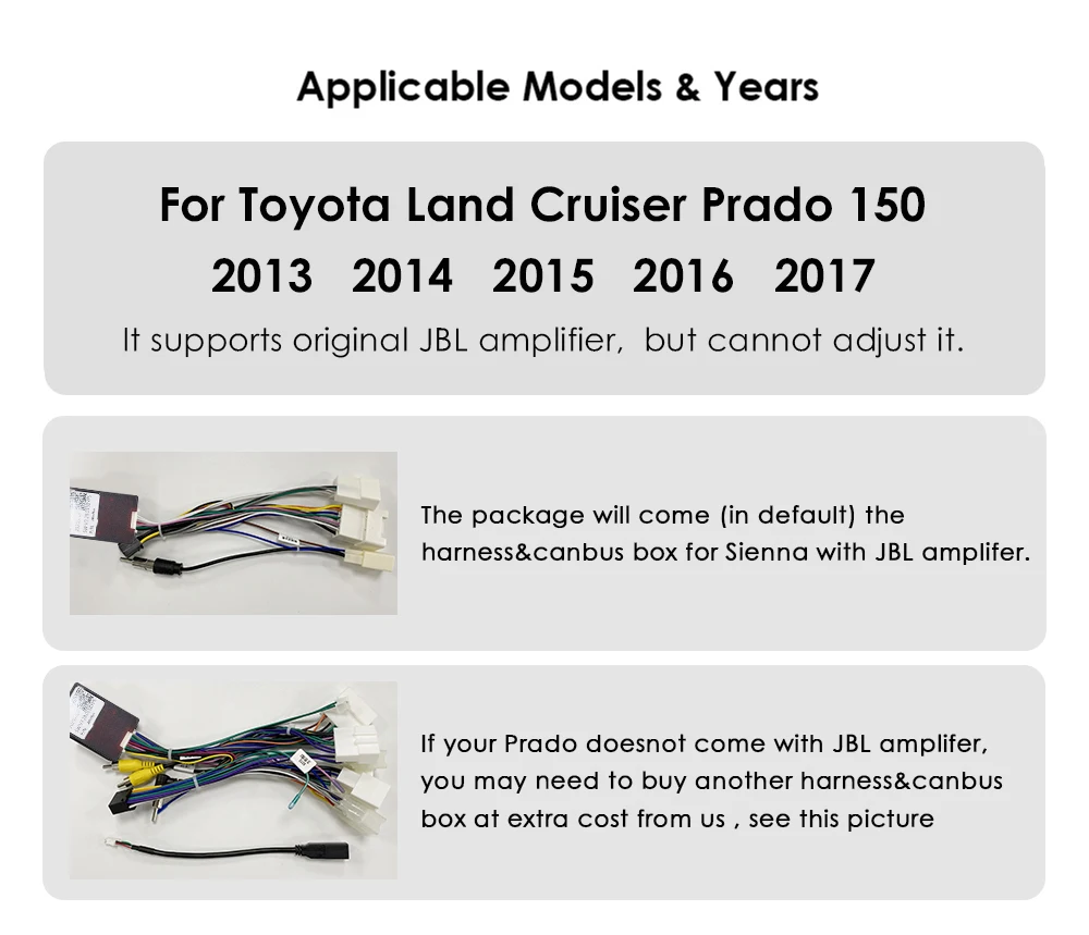 Hizpo Car Multimedia Navigation For Toyota Land Cruiser Prado 150 2013-2017 Radio 2 din Android Autoradio CarPlay Stereo 8+128G