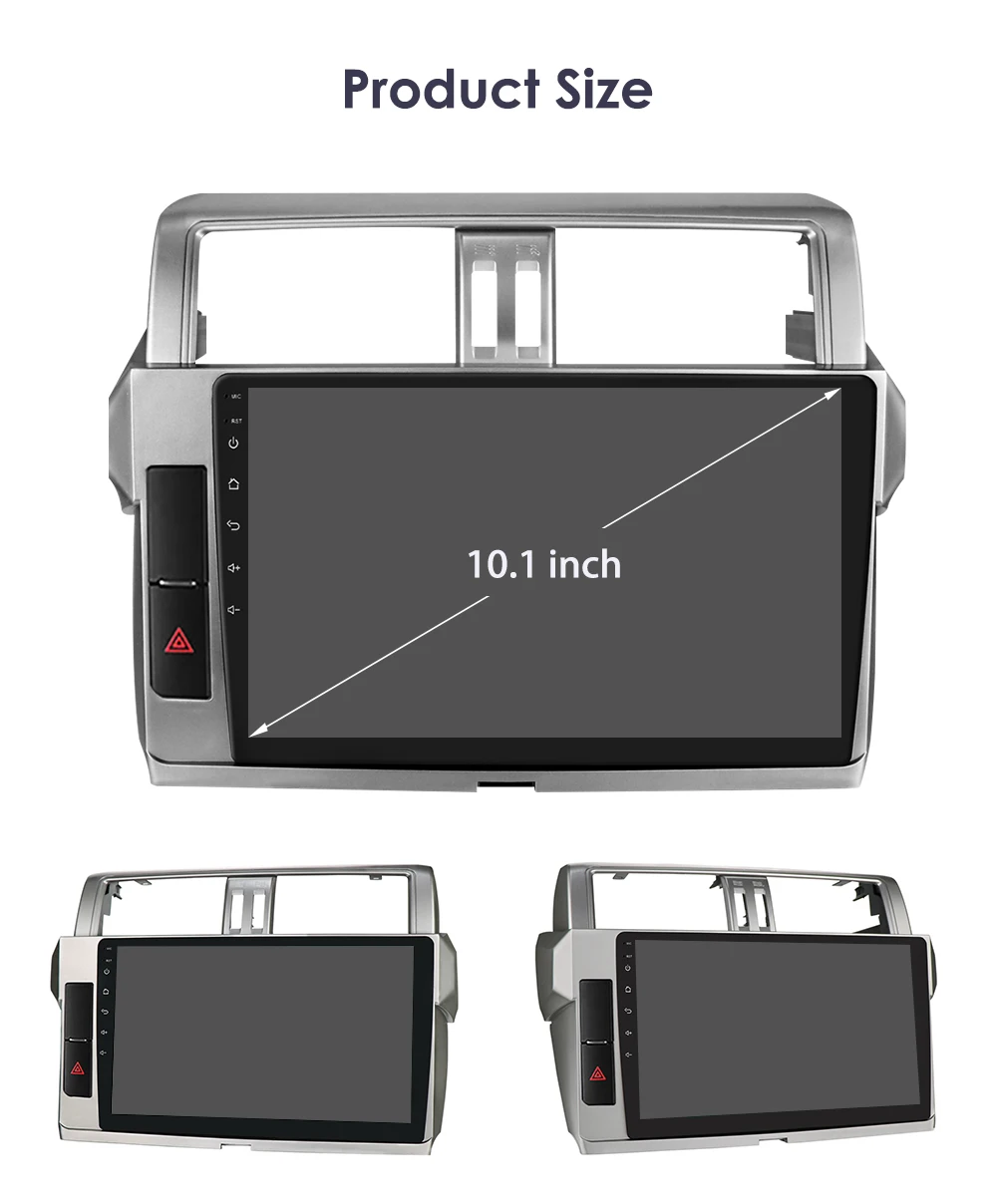 Hizpo Car Multimedia Navigation For Toyota Land Cruiser Prado 150 2013-2017 Radio 2 din Android Autoradio CarPlay Stereo 8+128G