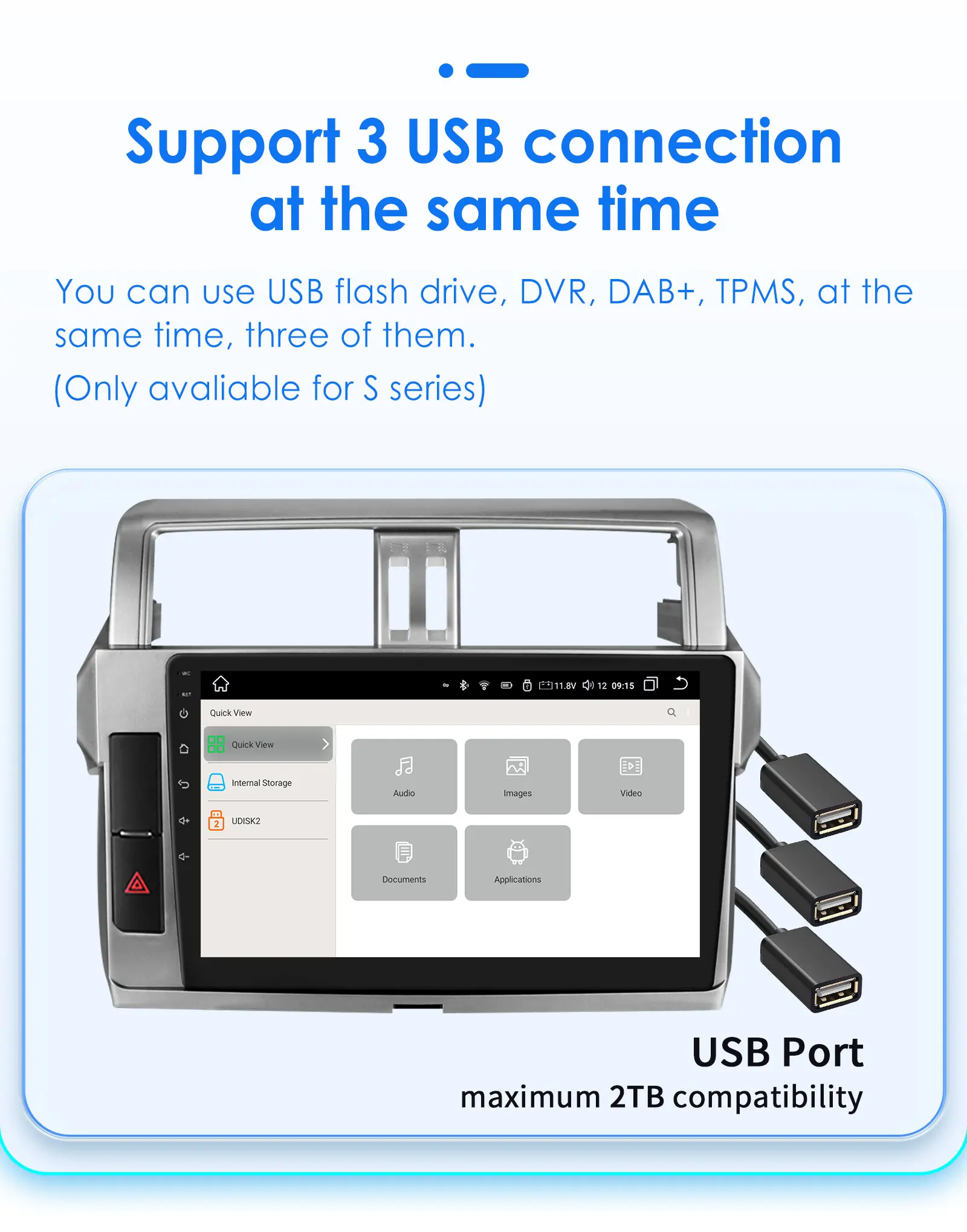 Hizpo Car Multimedia Navigation For Toyota Land Cruiser Prado 150 2013-2017 Radio 2 din Android Autoradio CarPlay Stereo 8+128G