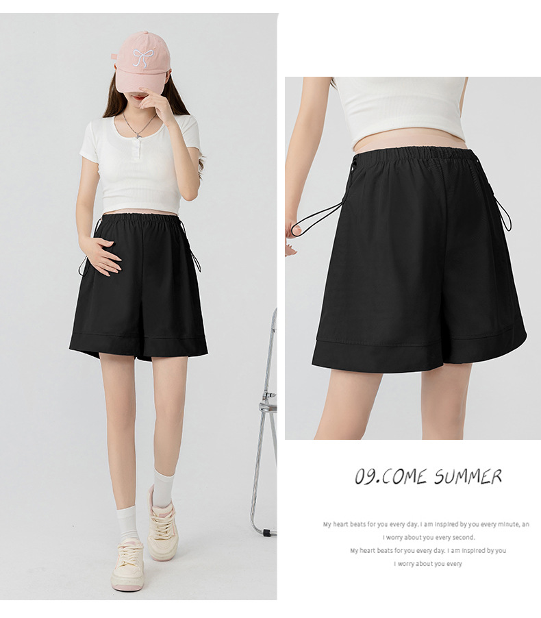 Summer Maternity Belly Short Pants Pregnant Women Shorts Pregnancy Short Trousers Adjustable Belly Clothes Korean Style