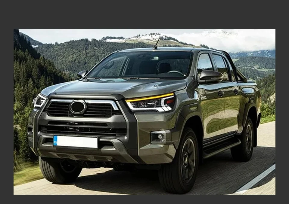 AKD Head Lamp for Toyota HILUX REVO LED Headlight 2021-2022 Headlights HILUX DRL Turn Signal High Beam Angel Eye Projector Lens