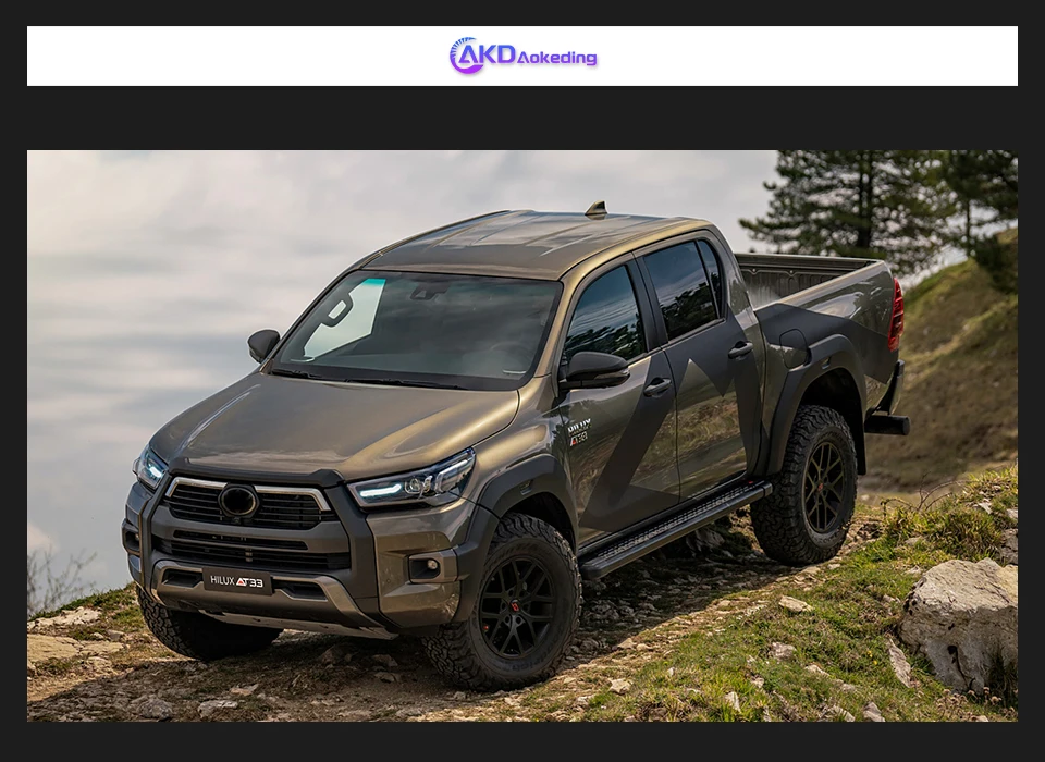Car Lights for Toyota HILUX REVO ROCCO LED Headlight 2021-2024 HILUX Lamp Drl Projector Lens Automotive Accessories
