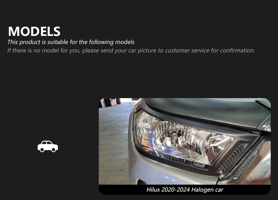 Car Lights for Toyota HILUX REVO ROCCO LED Headlight 2021-2024 HILUX Lamp Drl Projector Lens Automotive Accessories