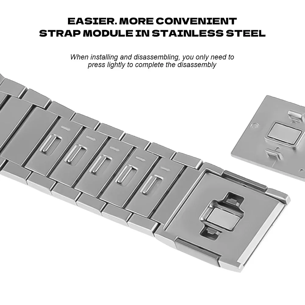 Bracelet for Samsung Galaxy Watch 6 Classic 47mm 43mm Band 4 42 46mm No Gaps Stainless Steel Strap for Watch4 5 Pro 44mm 40 45mm