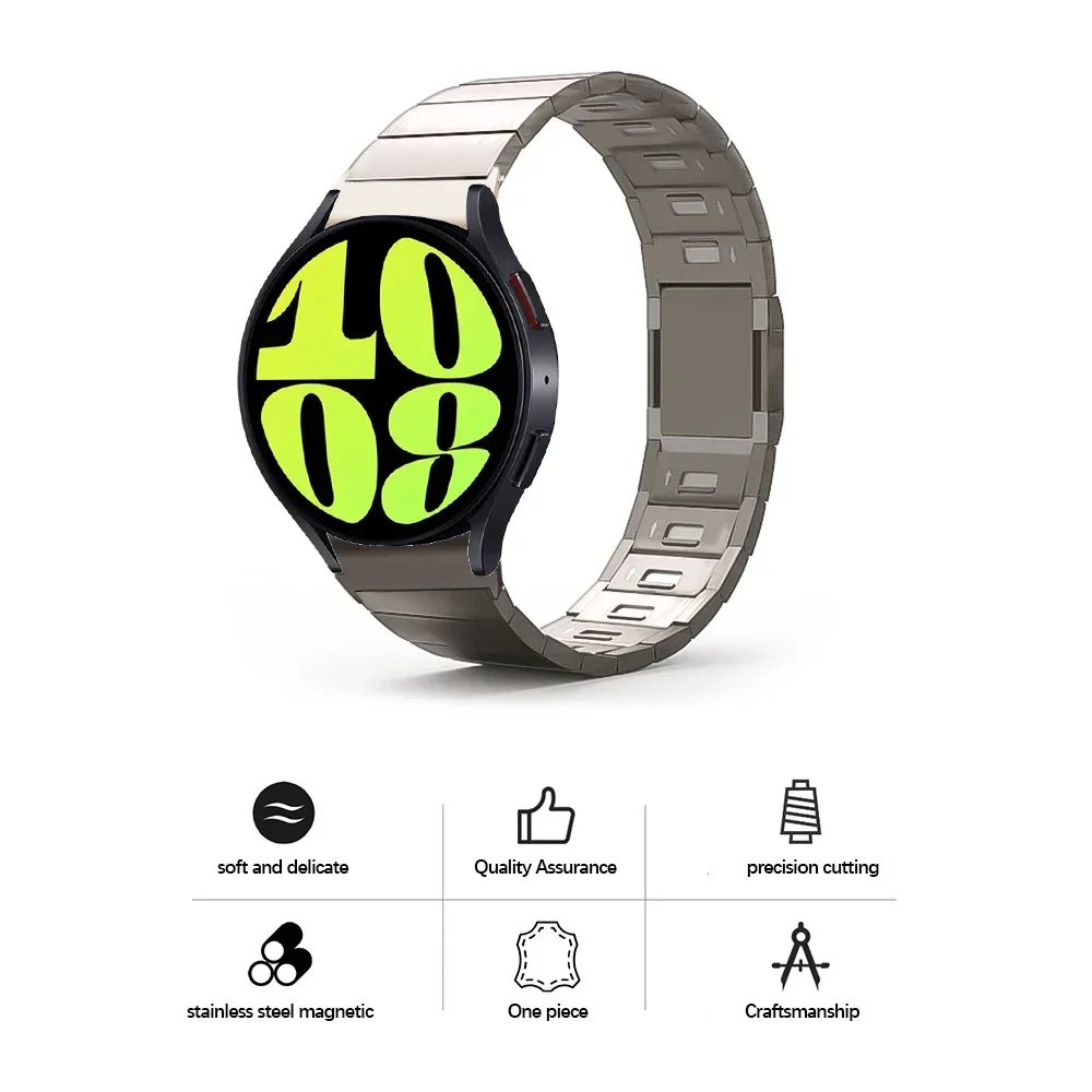Bracelet for Samsung Galaxy Watch 6 Classic 47mm 43mm Band 4 42 46mm No Gaps Stainless Steel Strap for Watch4 5 Pro 44mm 40 45mm