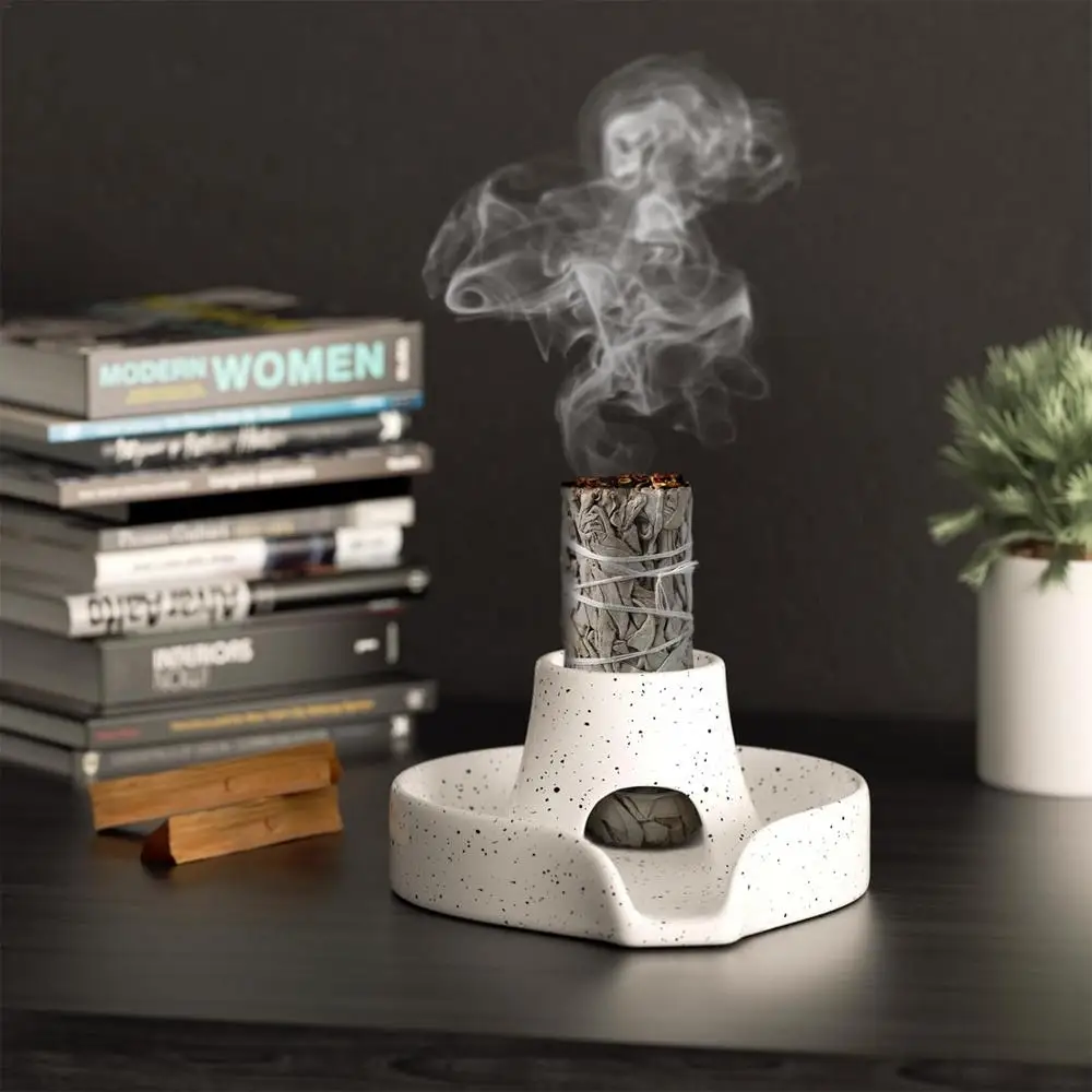 Smudge Sticks Holder Incense Burning Holder Incense Burner Bowl For Yoga Room Meditation Gymnastics Reading Gymnastic