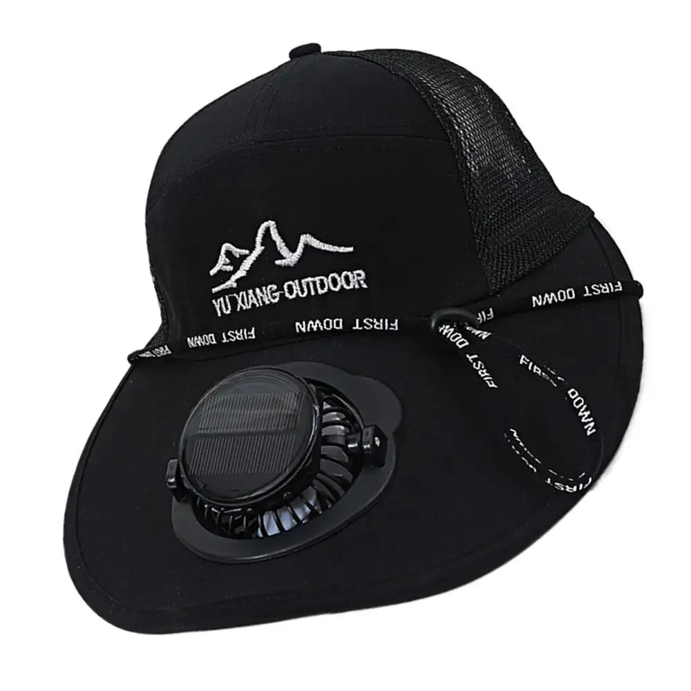 Men Women Hat Solar Energy&USBCharging Fan Caps Fishing Hats With Cooling Fan Sun Protection For Casual Outdoor Sports