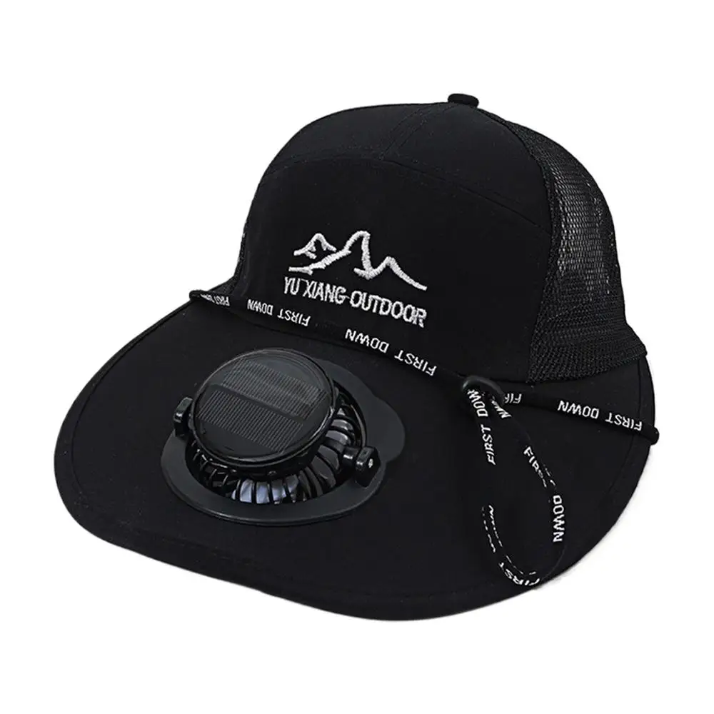 Men Women Hat Solar Energy&USBCharging Fan Caps Fishing Hats With Cooling Fan Sun Protection For Casual Outdoor Sports