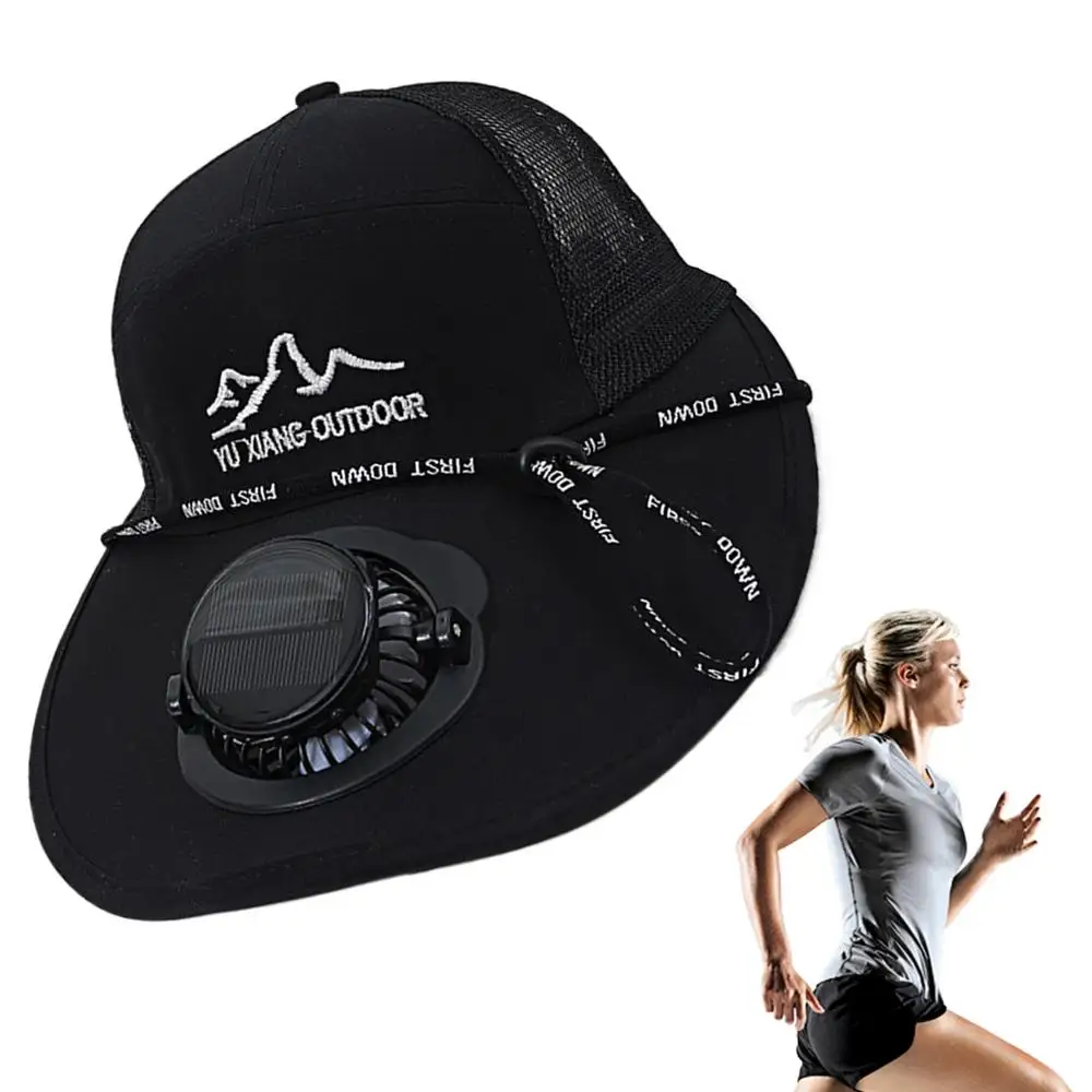 Men Women Hat Solar Energy&USBCharging Fan Caps Fishing Hats With Cooling Fan Sun Protection For Casual Outdoor Sports