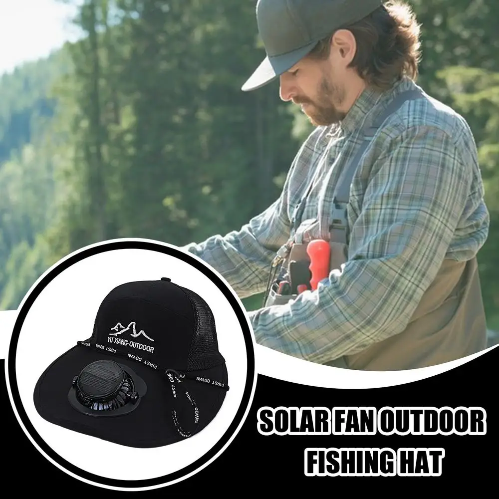 Men Women Hat Solar Energy&USBCharging Fan Caps Fishing Hats With Cooling Fan Sun Protection For Casual Outdoor Sports