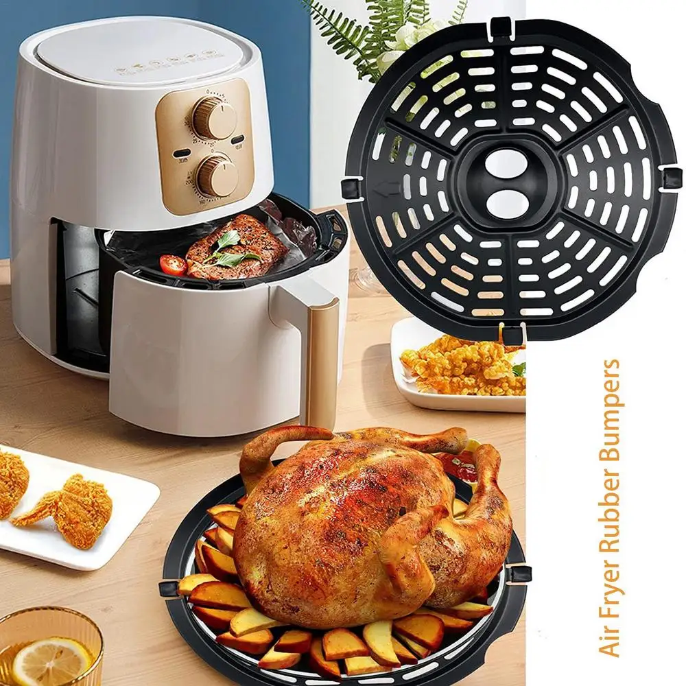 10Pcs/set Silicone Air Fryer Rubber Bumpers Reusable Rubber Protective Feet Covers Air Fryer Rubber Feet Replacement
