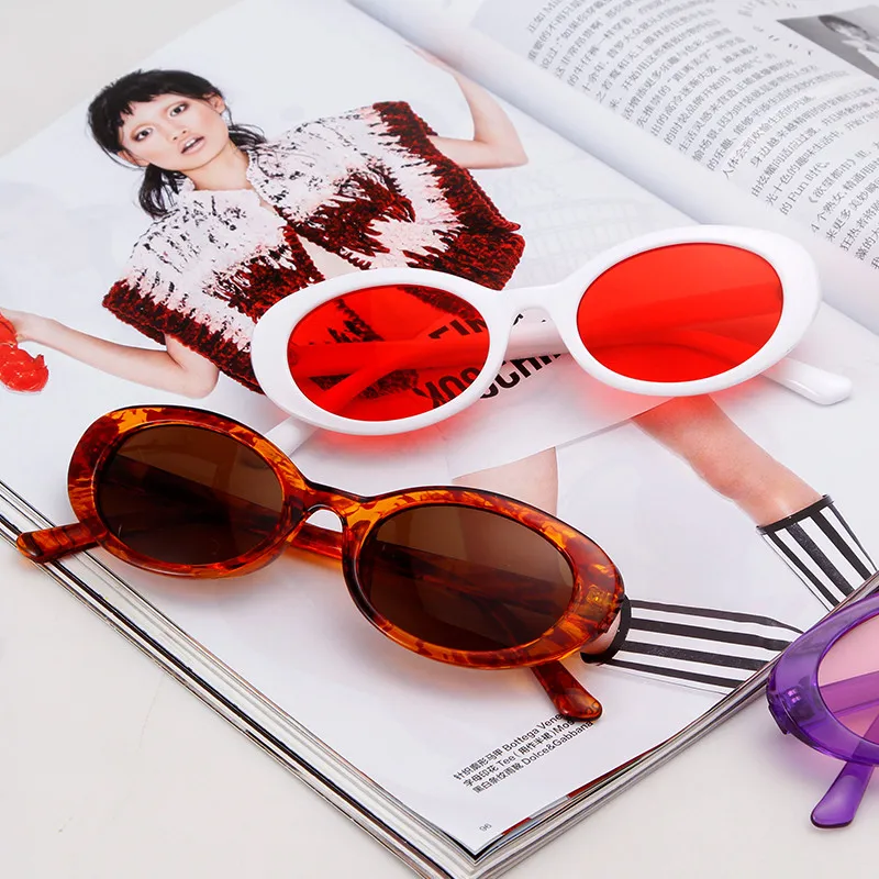 SORVINO Leopard Brown Small Oval Women's Sunglasses 2024 New Fashion Purple Sexy Retro Colorful Sun Glasses Shade UV400 Eyeglass