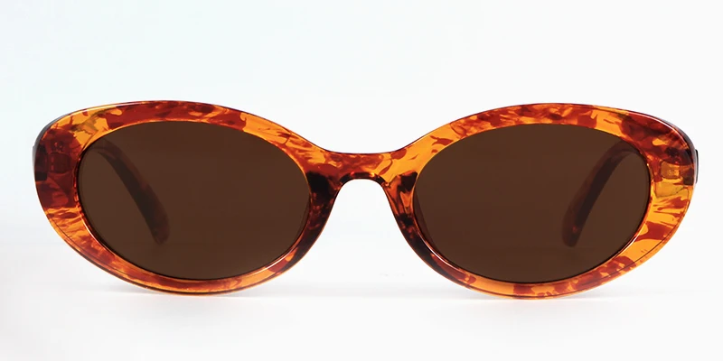 SORVINO Leopard Brown Small Oval Women's Sunglasses 2024 New Fashion Purple Sexy Retro Colorful Sun Glasses Shade UV400 Eyeglass