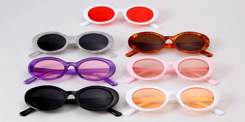SORVINO Leopard Brown Small Oval Women's Sunglasses 2024 New Fashion Purple Sexy Retro Colorful Sun Glasses Shade UV400 Eyeglass