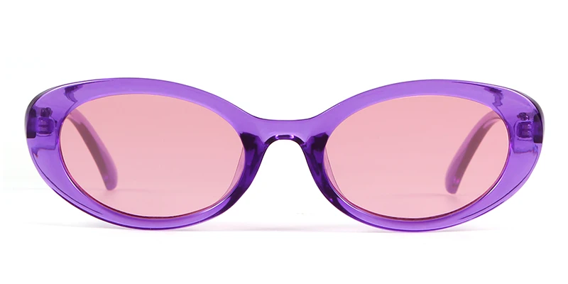 SORVINO Leopard Brown Small Oval Women's Sunglasses 2024 New Fashion Purple Sexy Retro Colorful Sun Glasses Shade UV400 Eyeglass