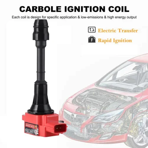 Carbole 4Pcs New Ignition Coil Pack For Nissan for Altima Sentra 2002-2006 L4 2.5L UF350