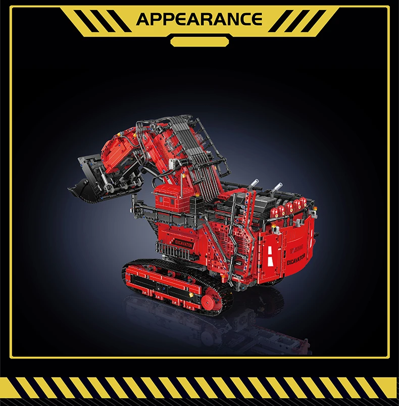 Mould King 17070/17071 Technical Car Building Block Remote Control R9800 Excavator Model Assembly Truck Brick Kid Christmas Gift
