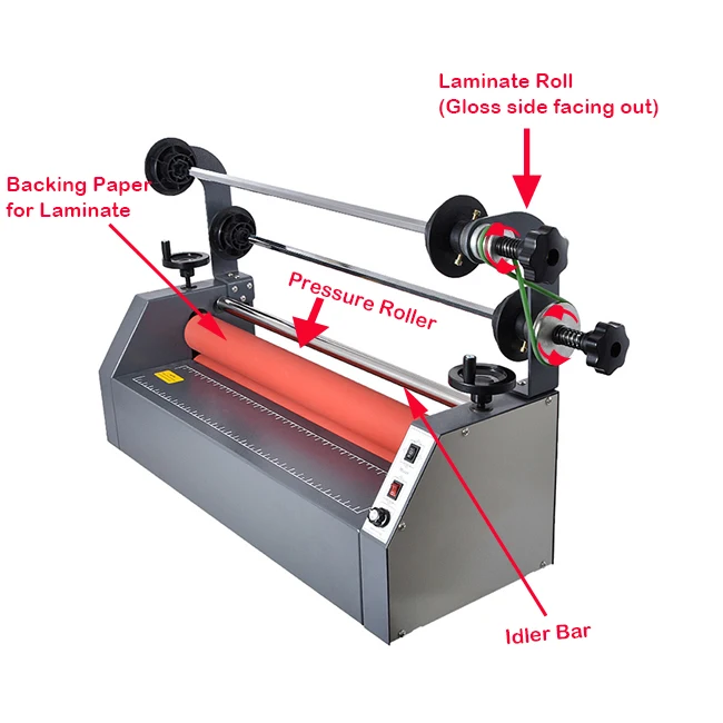 US Stock Qomolangma 26" Semi Auto Small Home Electric Business Card Cold Laminator laminating and mounting Machine Wholesale