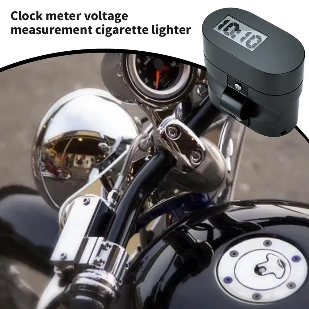 Motorcycle Cell Phone Charger Fast Power Adapter For Phone Quick Charge For Phone With Voltage Display Multifunctional