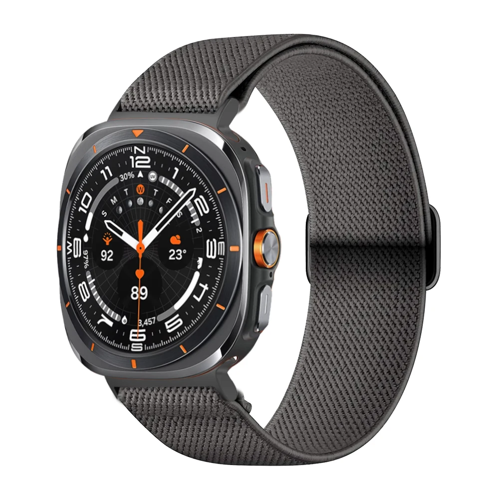 Strap For Samsung Galaxy Watch Ultra 47mm accessories Elastic Nylon Sport loop wrist bracelet correa Galaxy watch 7 Ultra band