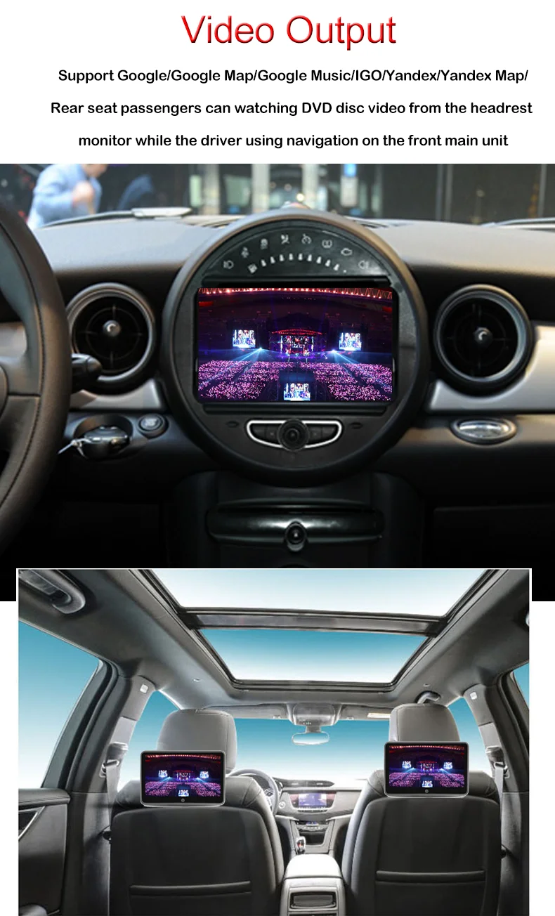 Android Auto Radio Head Unit for BMW Mini Roadster Countryman Paceman Upgrade Android 13 Apple CarPlay Car Stereo GPS Navi DVD