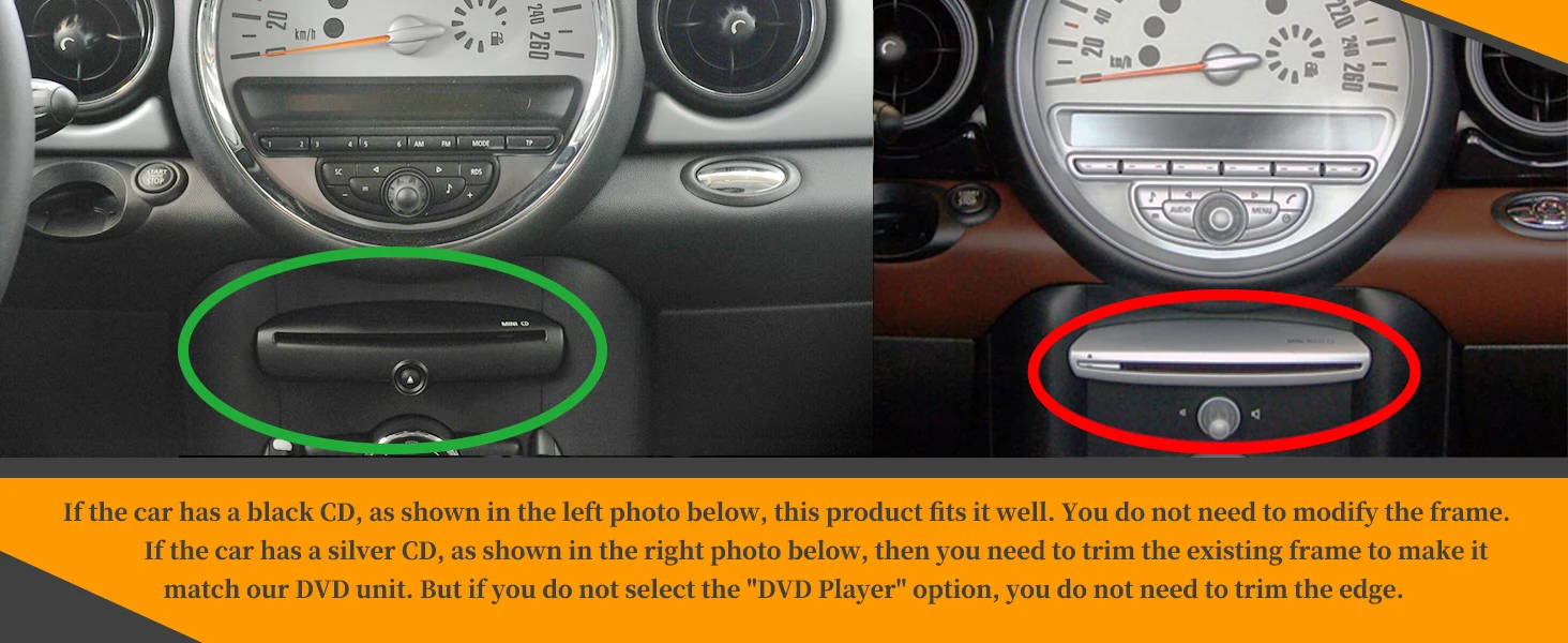 Android Auto Radio Head Unit for BMW Mini Roadster Countryman Paceman Upgrade Android 13 Apple CarPlay Car Stereo GPS Navi DVD