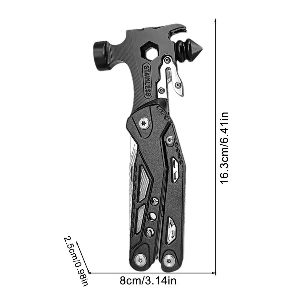 Car Window Breaker Escape Hammer Seat Belt Cutter Folding Auto Rescue Tool Car Glass Breaker Safety Hammer Cutting Tool Survival