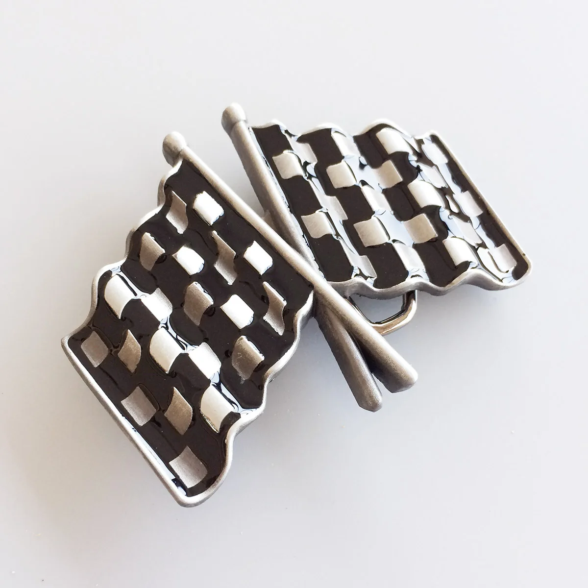Men Belt Buckle Car Racing Flag Belt Buckle Gurtelschnalle Boucle de ceinture BUCKLE-AT055 Free Shipping