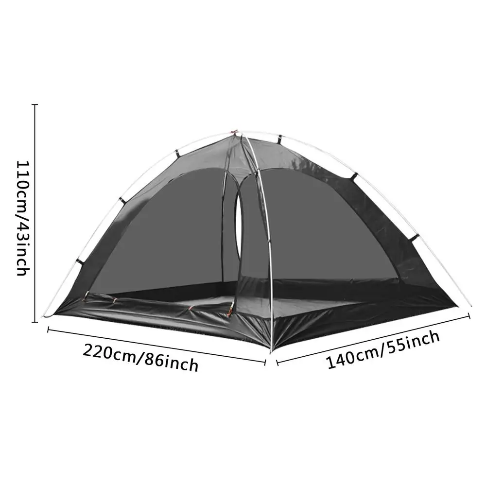 2 Person Family Camping Beach Tents Mesh Net Tent Outdoors Fly Net Tent Quick Installation Ventilated Tent Folding Camping Tent