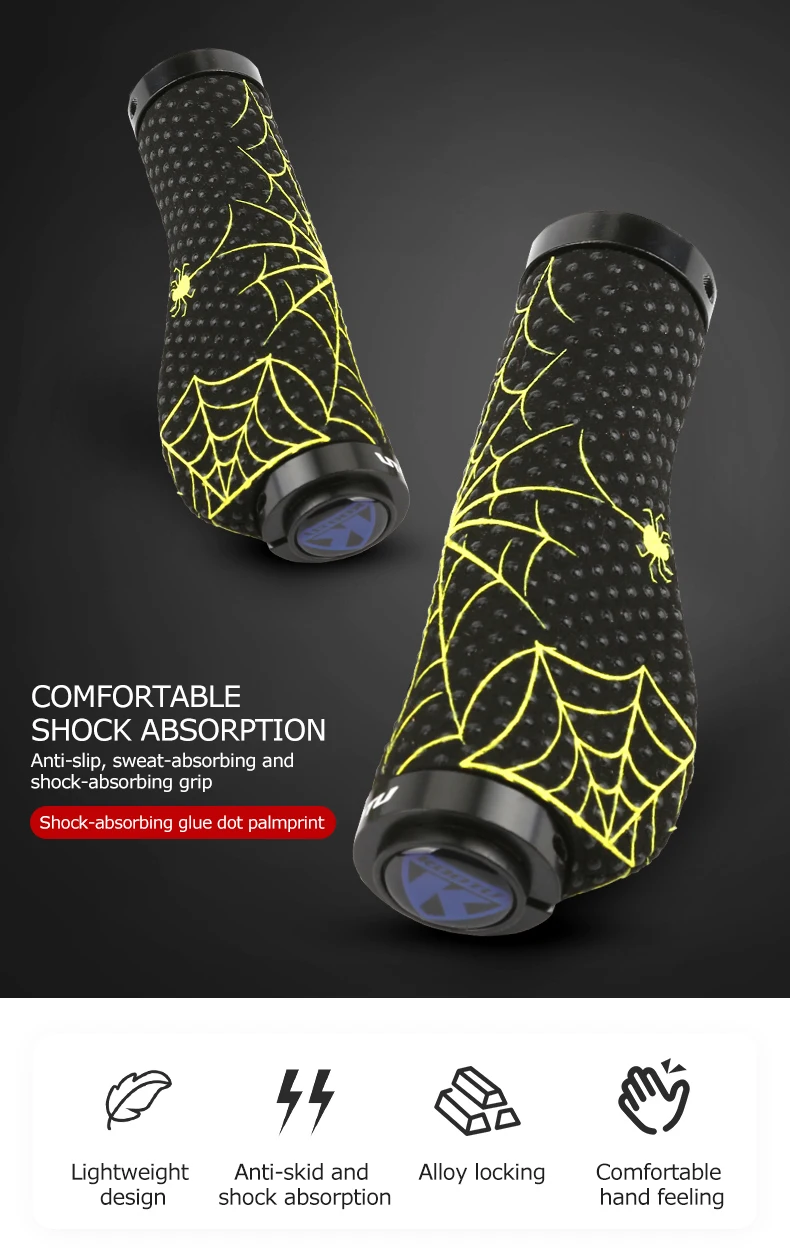 Anti-Slip Bicycle Handlebar Cover, BMX Mountain Bike Handlebar Lock Cover, Bicycle Accessories