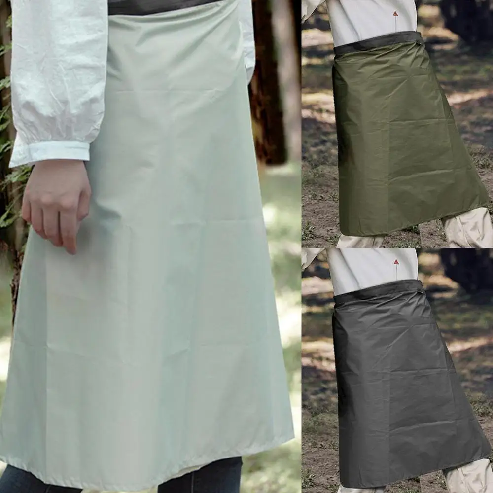 Waterproof Rain Skirt Outdoor Windproof Women Half-Length Lightweight Raincoat Camping Hiking Skirt Fit for 70-120cm Waist