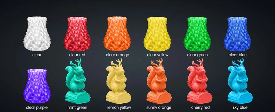 JAYO PLA Filament 1.75MM 5Rolls 3D Printer Filament PLA 100% No Bubble for FDM Coloful 3D Printing Material DIY Gift