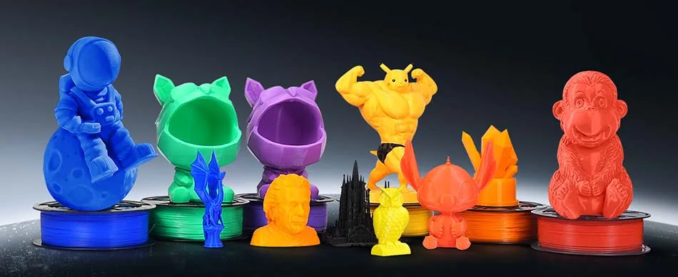 JAYO PLA Filament 1.75MM 5Rolls 3D Printer Filament PLA 100% No Bubble for FDM Coloful 3D Printing Material DIY Gift