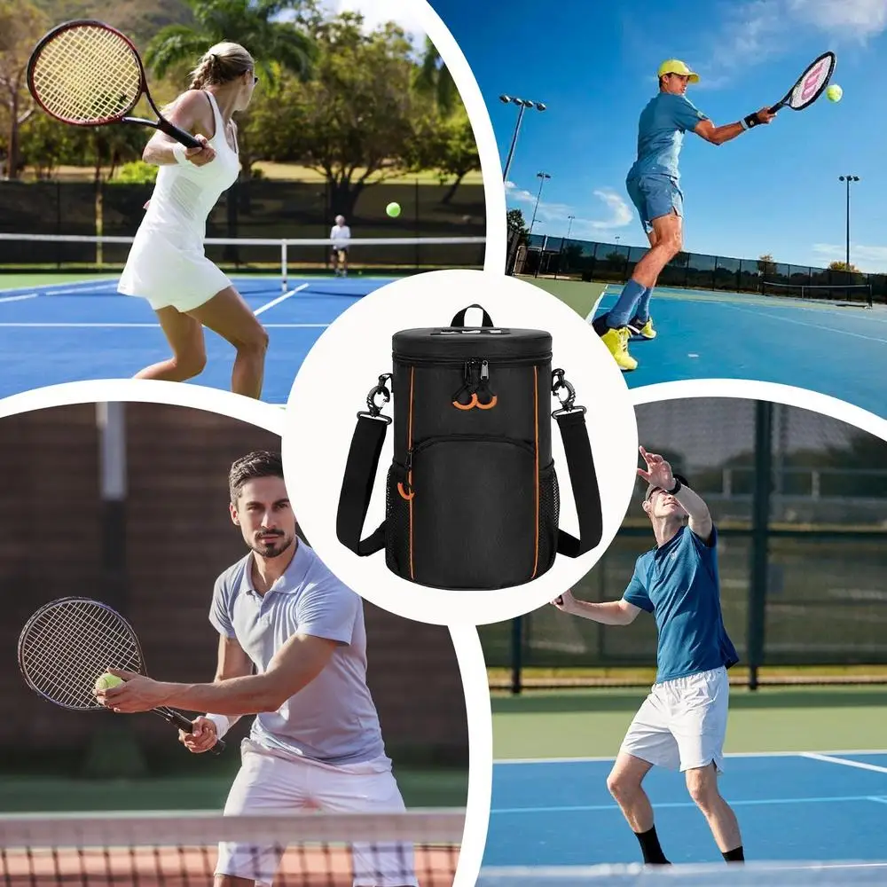 Large Capacity Sport Tennis Satchel Waterproof Balls Holder Bag Tennis Bag With Multiple Pockets And Shoulder Strap For Tennis